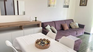 House, 2 Bedrooms, Balcony, Mountain View | Living room - Cà Dell'alpe-between the Apuane Alps and the sea (Montignoso)
