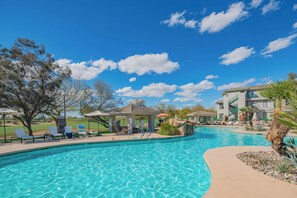 A heated pool