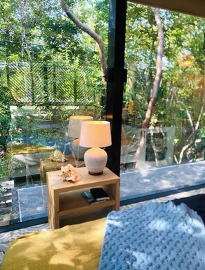 Interior - Heart Fire Glass Treehouse: 
Sanctuary Space  for Couples & Solo Travelers (Tulum)