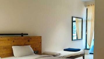 Family Quadruple Room, City View | Egyptian cotton sheets, premium bedding, memory-foam beds