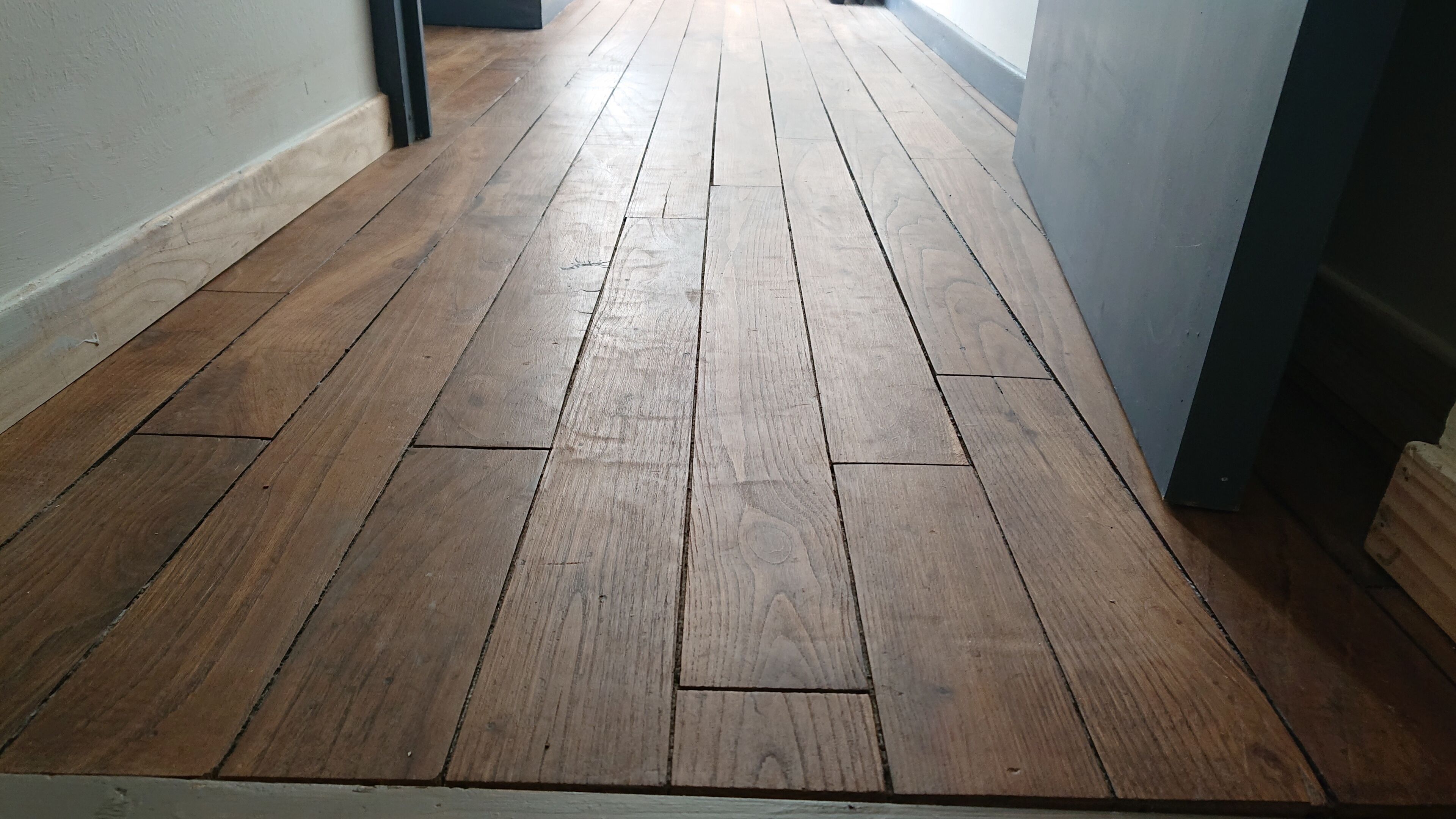 Our beautifully restored chestnut floor 