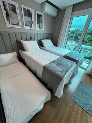 2 habitaciones y sábanas de algodón egipcio 