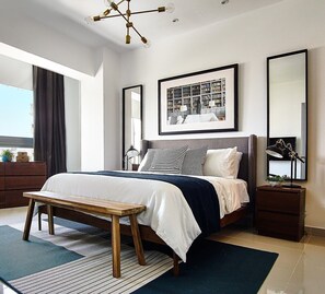 Superior-Apartment | 1 Schlafzimmer, Zimmersafe, individuell dekoriert
