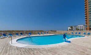 A heated pool - Sugar Beach 221 | 4 Beachfront Pools & Snack Bar | My Beach Getaways (Orange Beach)