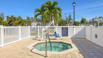 A heated pool