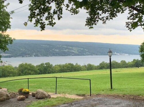 GORGEOUS SENECA LAKE & WATKINS GLEN VILLAGE VIEW!