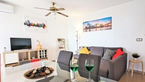 House, 3 Bedrooms, Terrace | Living area - Global Coblanca XVI - By Global Rental Holidays 8536 (Benidorm)