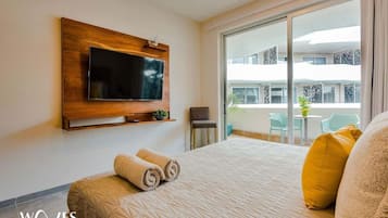 Condo, 1 King Bed with Sofa bed, Pool Access, Pool View (The Gallery N310) | 1 bedroom, individually decorated, individually furnished
