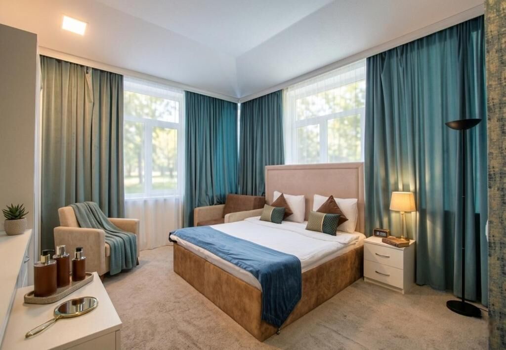 Deluxe Double Room, City View | Premium bedding, minibar, in-room safe, individually decorated