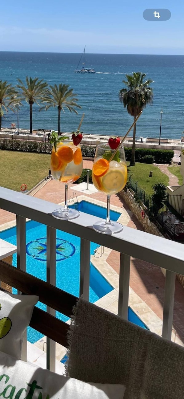 Apartment, Balcony | Pool | Outdoor pool - Marbella Beachfront Studio (Marbella)