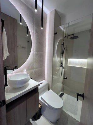Towels, soap, toilet paper