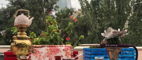 Blick von der Unterkunft