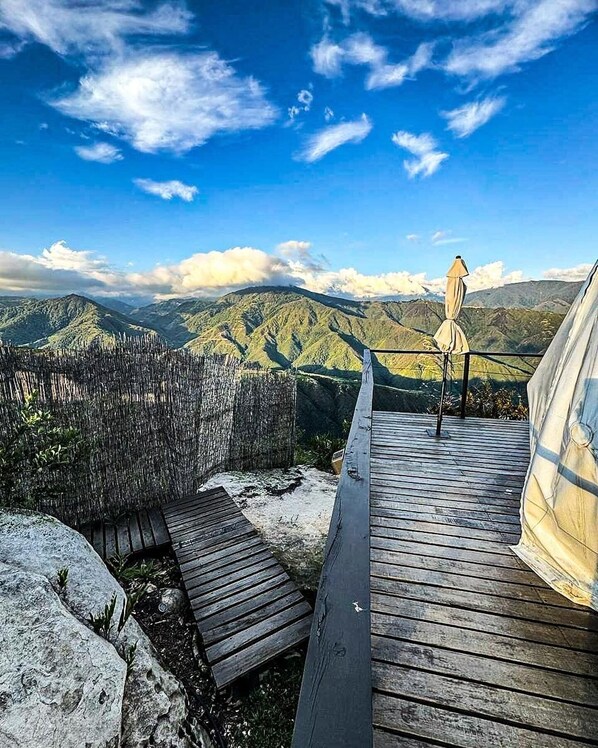 Tente Standard, balcon, vue montagne | Terrasse/Patio