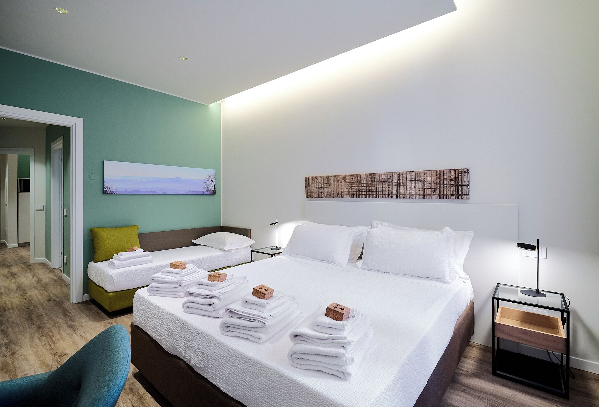 1 slaapkamer, een strijkplank/strijkijzer, gratis wifi, beddengoed