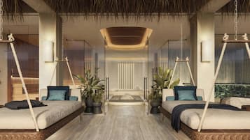 Sauna, body treatments, body wraps, body scrubs, facials