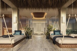 Sauna, vartalohoitoja, vartalokääreitä, vartalon kuorintoja