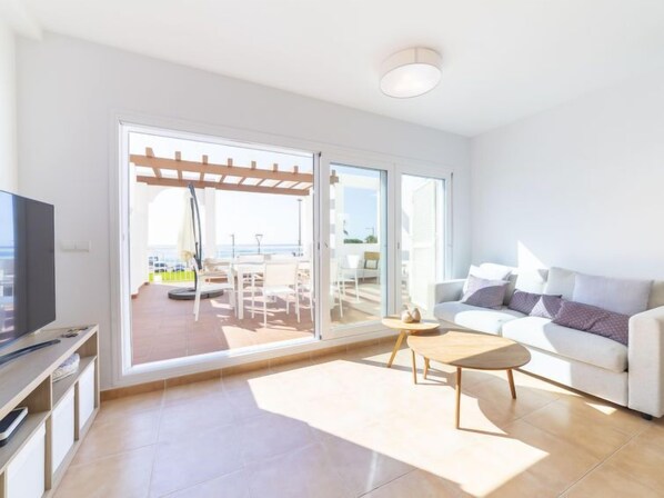 Ferienhaus, 4 Schlafzimmer, Terrasse | Wohnbereich