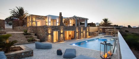 A heated pool