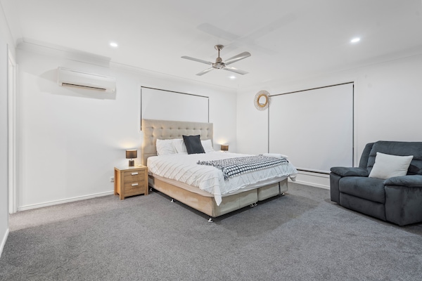 2 habitaciones, tabla de planchar con plancha y wifi gratis