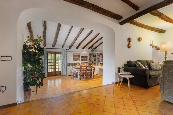 TV, fireplace, DVD player