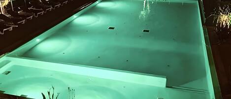 A heated pool