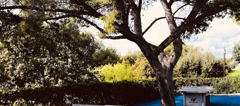 Bungalow "Sunset Lodge" avec vue sur la mer, piscine partagée et climatisation