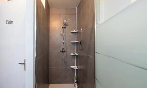 Shower, hair dryer