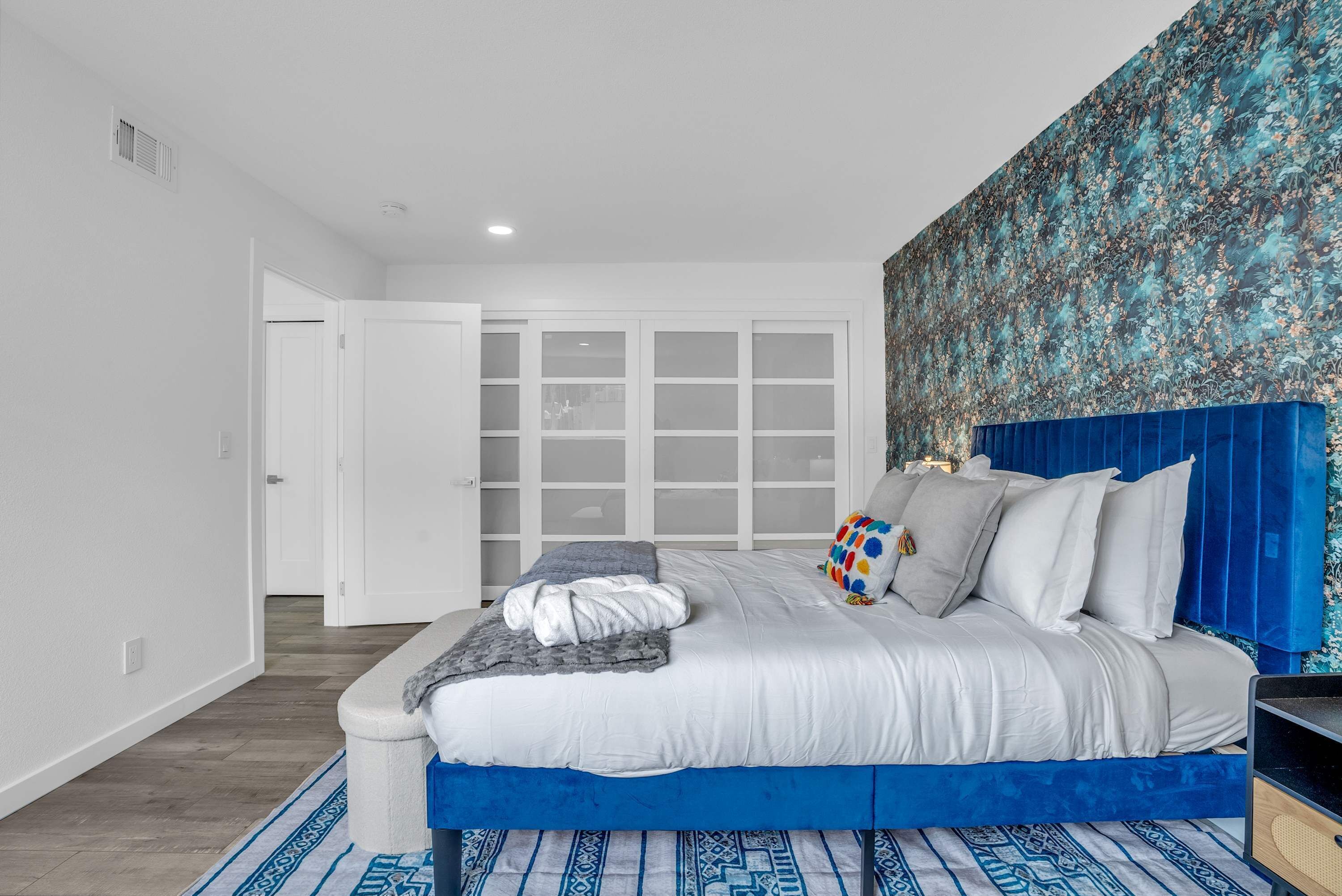 4 bedrooms, iron/ironing board, travel crib, WiFi