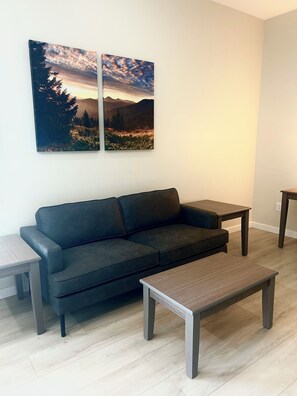 Family Apartment | Living area | 43-inch Smart TV with digital channels