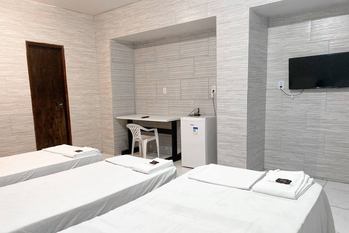 Standard Room, 3 Single Beds | Laptop workspace, free WiFi, bed sheets