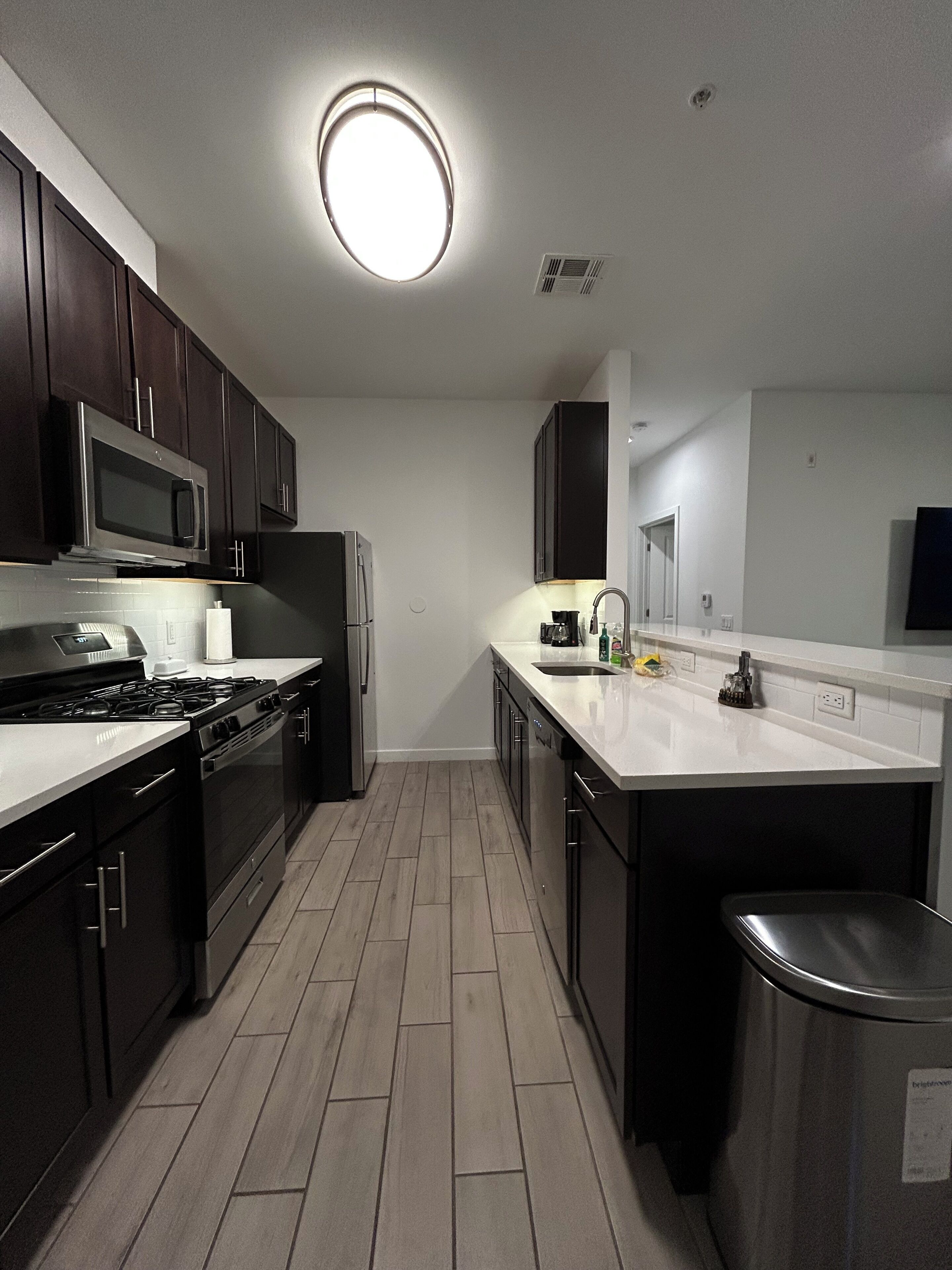 Microwave, oven, stovetop, dishwasher