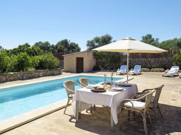 Ferienhaus, 3 Schlafzimmer, Terrasse | Pool