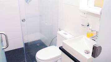Towels, soap, toilet paper