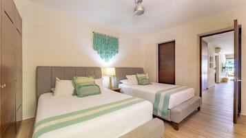 Deluxe Apartment, 2 Bedrooms, Lake View, Ground Floor | In-room safe, blackout curtains, soundproofing, iron/ironing board