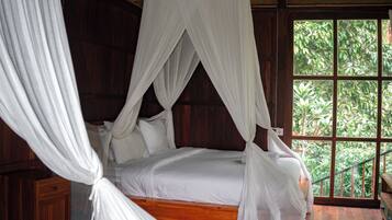 Kahden hengen deluxe-huone, näköala puutarhaan | Ilmainen Wi-Fi