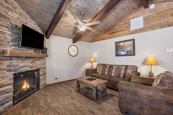 Living Room with Fireplace