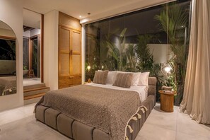 Vila econômica, varanda | 1 quarto, roupas de cama de algodão egípcio, roupas de cama premium