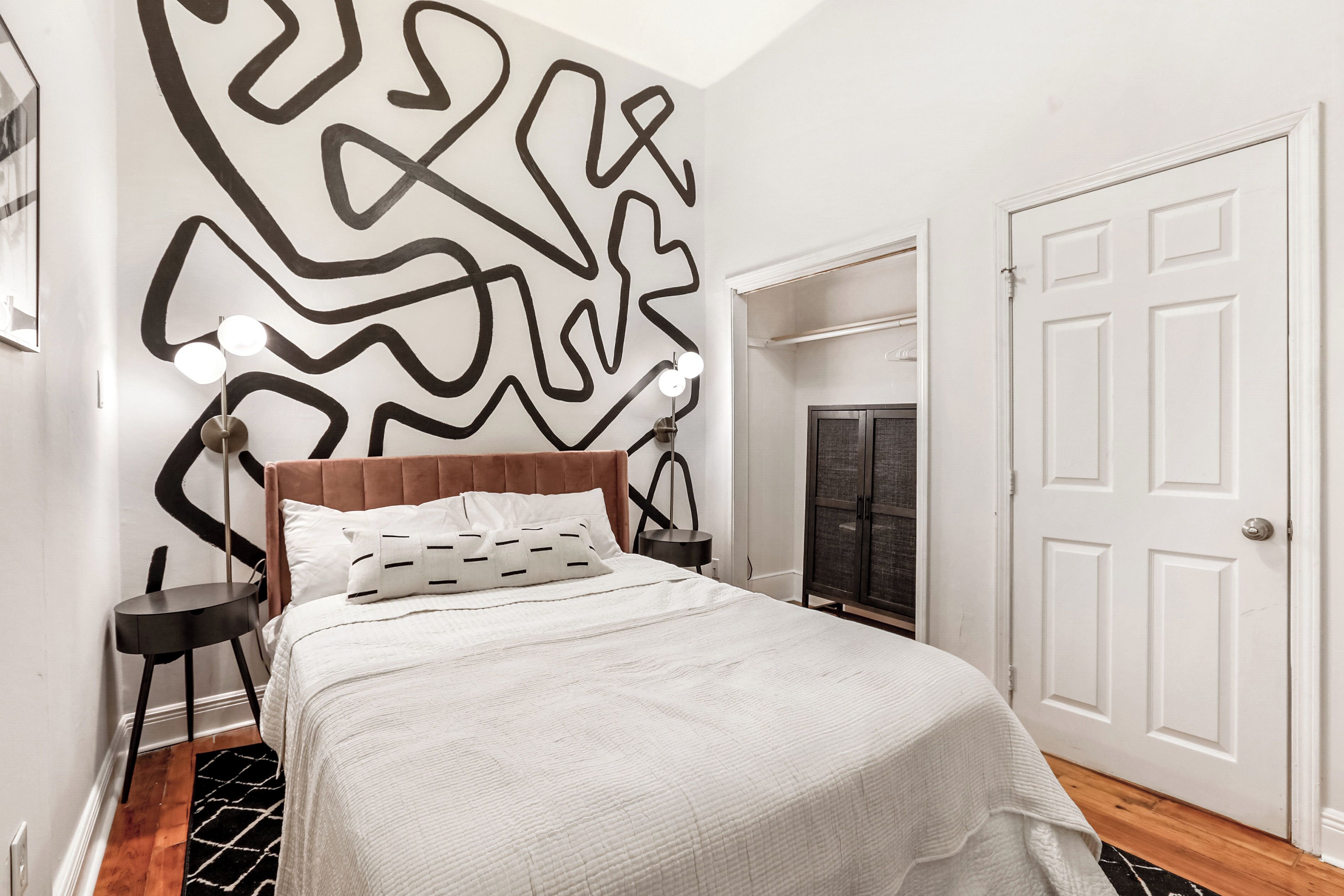 4 dormitorios, tabla de planchar con plancha, wifi gratis y ropa de cama