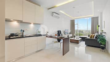 Apartment, 1 Bedroom, City View | Private kitchen