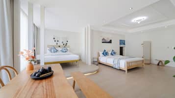 Blackout drapes, iron/ironing board, free WiFi