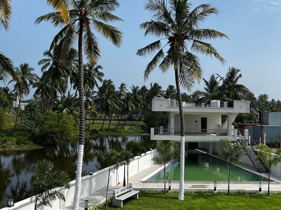 Majoituspaikan julkisivu