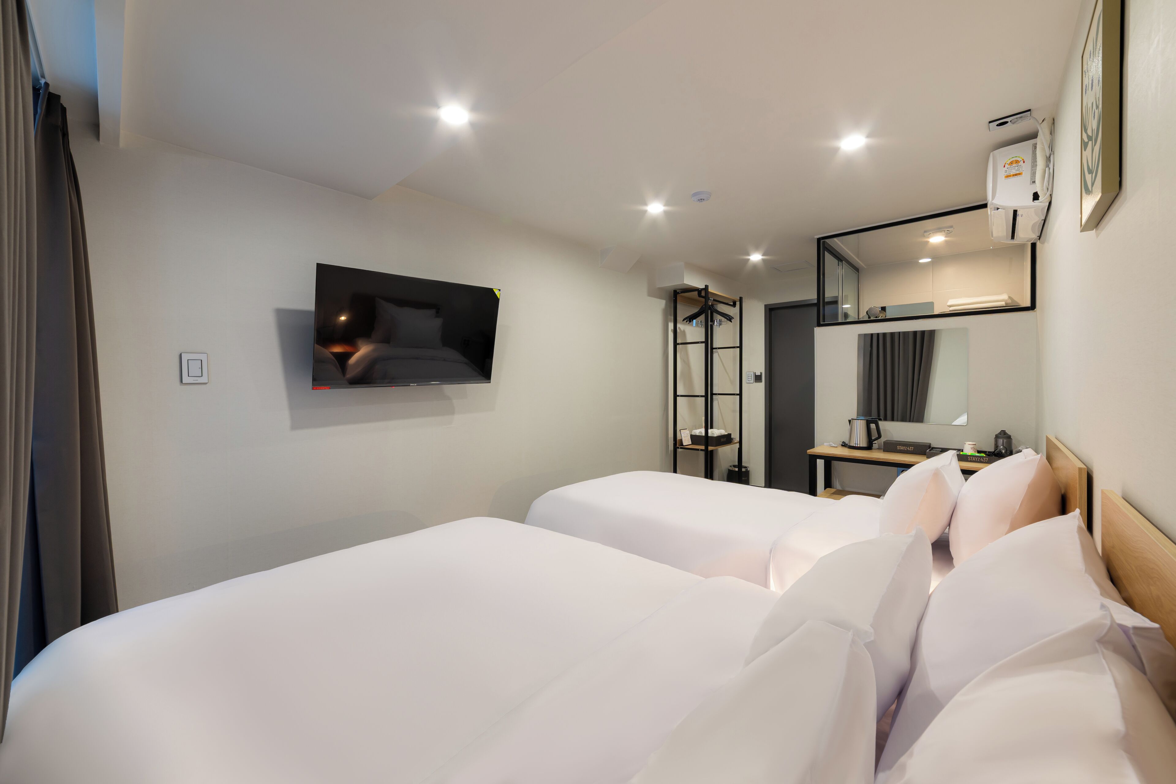 Kamar Twin Deluks, balkon | Wi-Fi gratis dan seprai linen