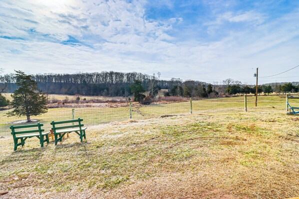 Unclassified image, 1 of 25, button - Fire Pits, Creek View: Historic Virginia Farmhouse (Bealeton)