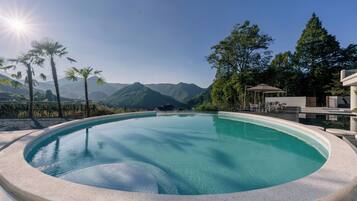 Alberca al aire libre por temporada