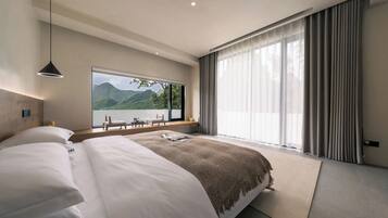 Luxury Double Room, 1 King Bed, Patio, Hill View | Down duvets, free minibar items, rollaway beds, free WiFi