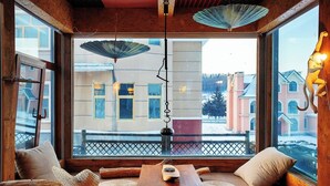 Sitteområde i lobbyen