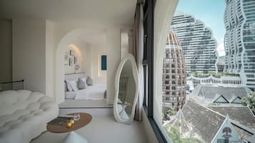 Standard Suite, City View | In-room safe, desk, laptop workspace, blackout drapes