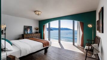 Kahden hengen superior-huone, valtamerinäköala | Pimennysverhot, äänieristys, silitysrauta/-lauta, ilmainen Wi-Fi