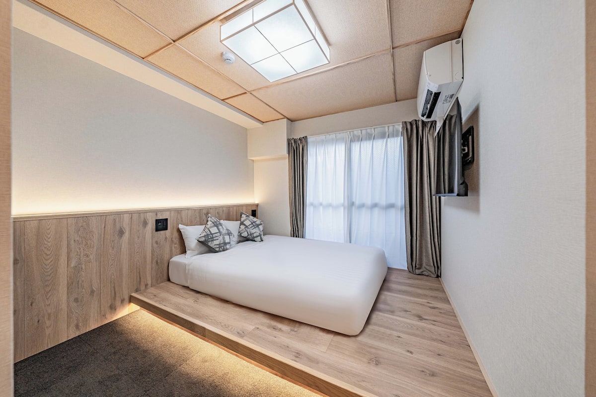 Chambre Double, 1 lit double, non-fumeurs | 1 chambre, rideaux occultants, Wi-Fi gratuit