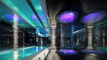 Indoor pool, seasonal outdoor pool